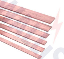 An image of 6 different sizes of Wallis copper conductor