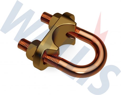 An image of a Wallis single plate u bolt clamp