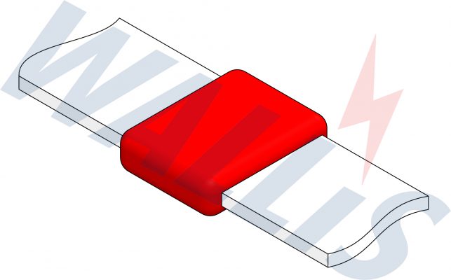 In-situ image of a bar to bar welding connection