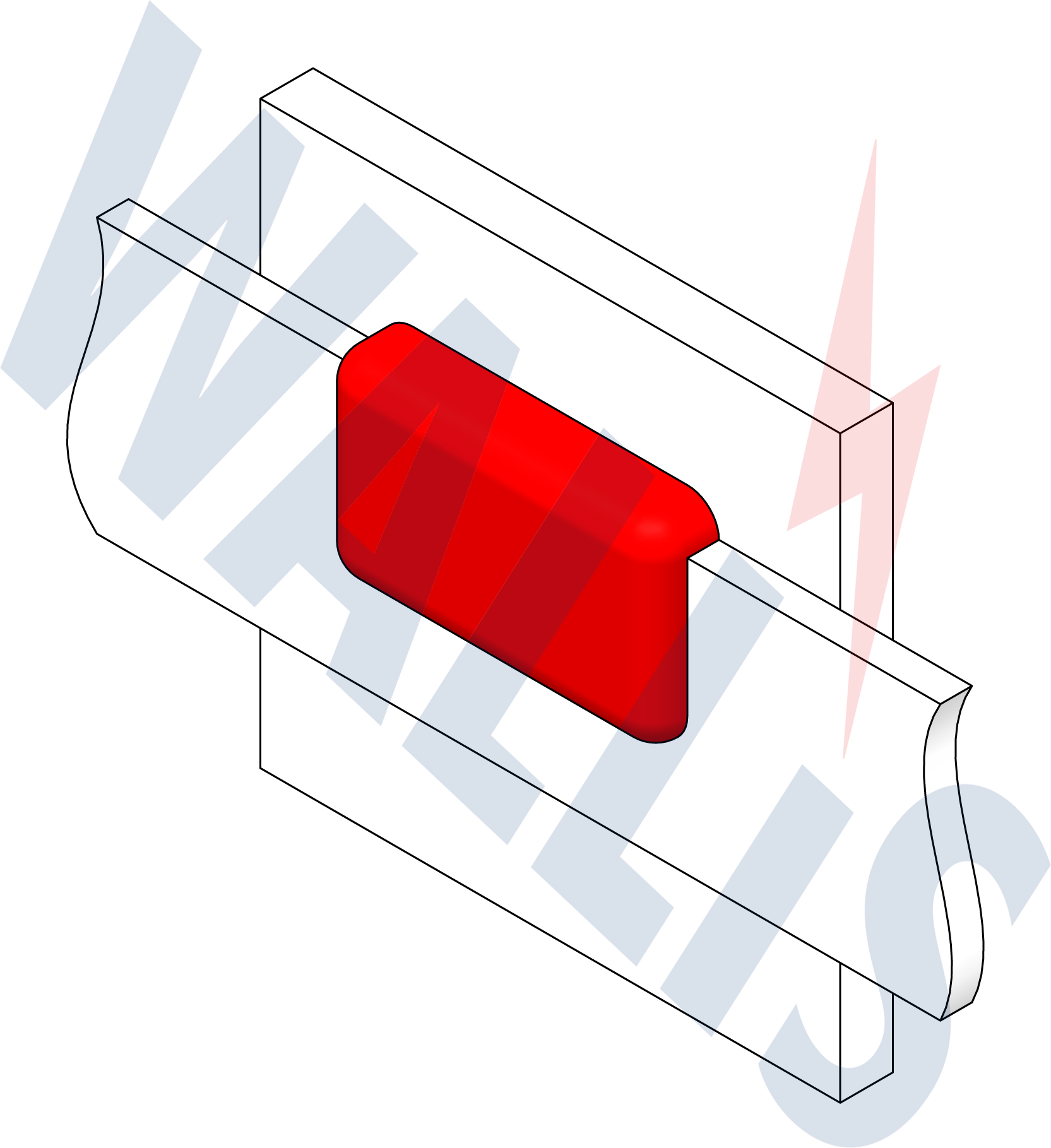 In-situ image of a bar to steel surface welding connection