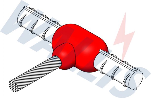 In-situ image of a cable to rebar welding connection