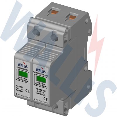 The WSP1M-6-230N Wallis mains distribution protection surge protector