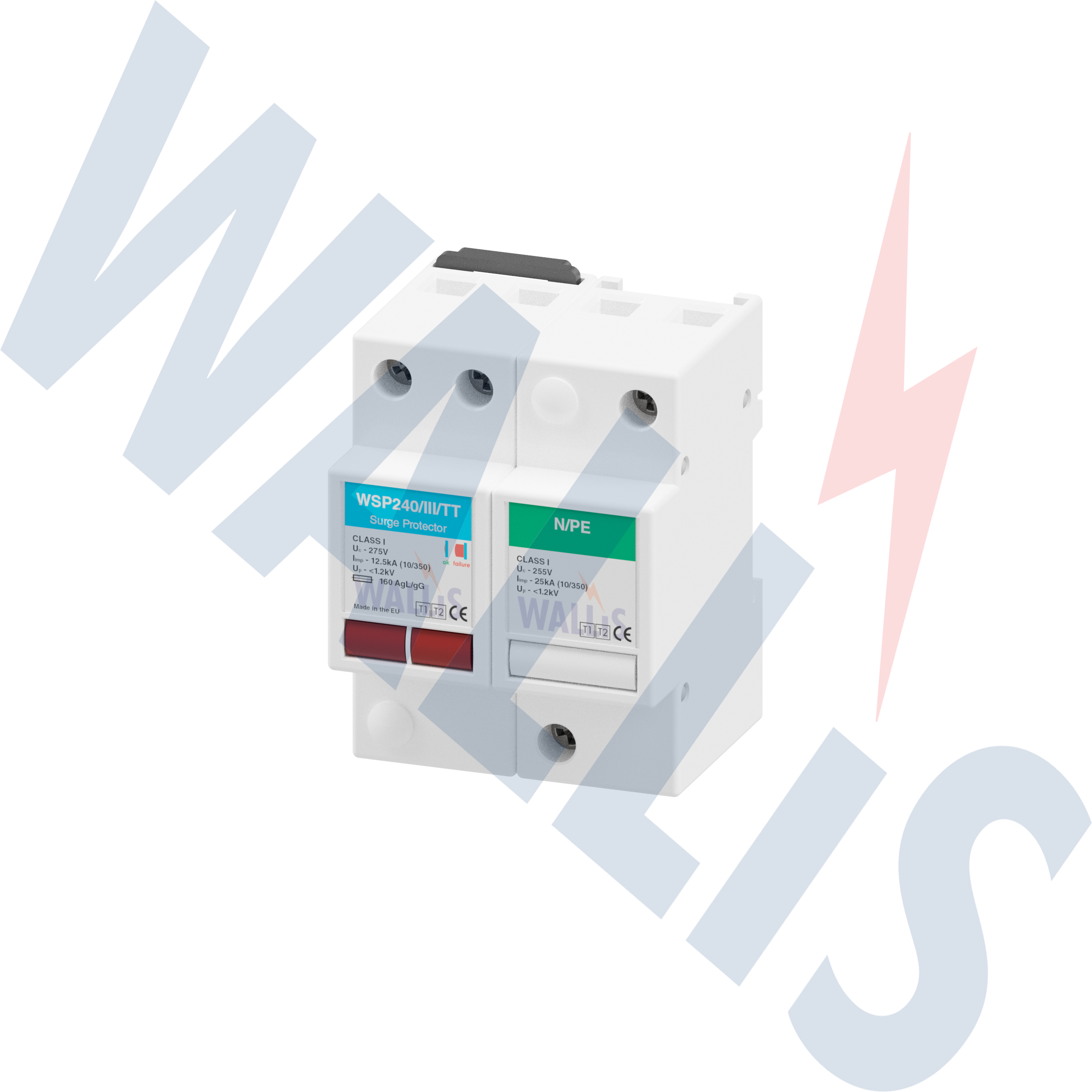 The WSP240-III-TT Wallis mains distribution protection surge protector