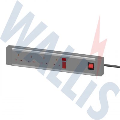 The WSPMC Wallis mains socket strip and plug surge protector