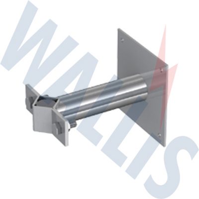 An image of the Wallis wall mounting bracket used in conjunction with the free-standing air terminals