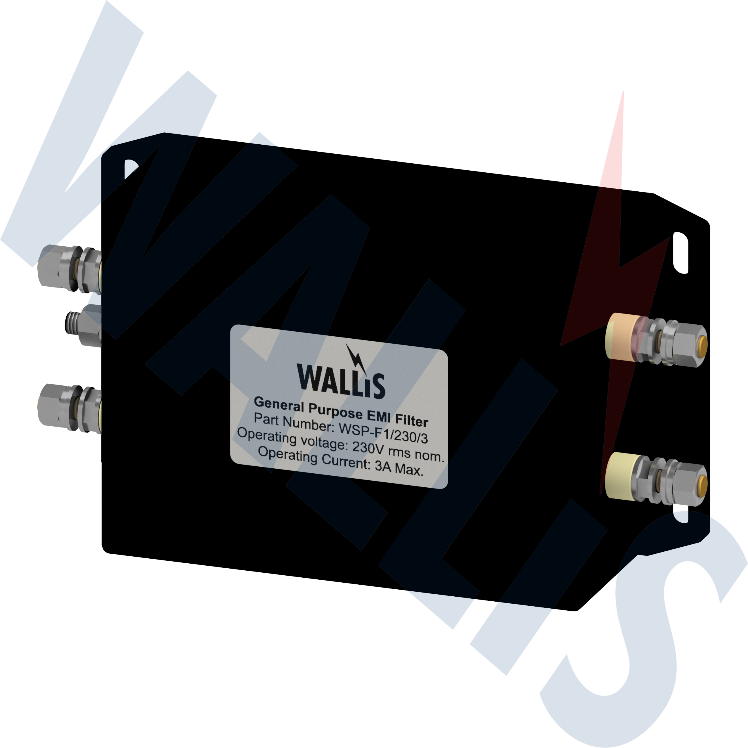 An image of the Wallis Low Current EMI Filter