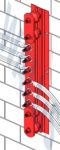 In-situ image of a double disconnecting link earth bar