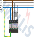A wiring diagram of the Wallis WSP-T1PDM3-12.5-50-230R