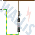 Wiring diagram of a WSP-A1SPM-20-30R low voltage surge protector