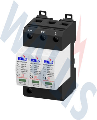 The WSP-T2PV2-40-600 Wallis photovoltaic surge protector