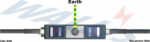 Wiring diagram of a WSPLN data line surge protector