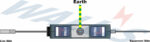 Wiring diagram of a WSPTLP-6BT telecom surge protector