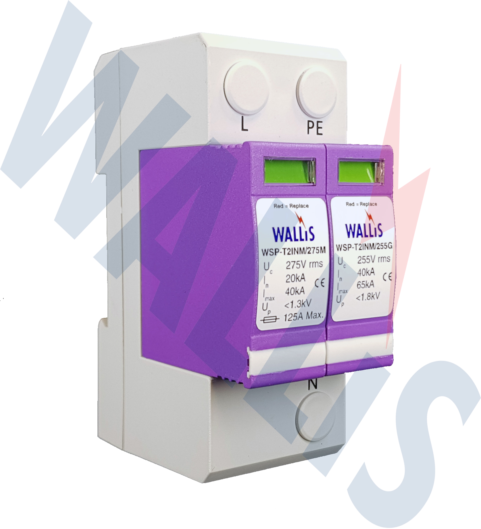 An image of a Wallis single phase surge protection device