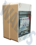 An image of a Wallis three phase neutral surge protector in a plastic enclosure