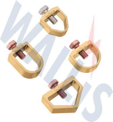 An image of the Wallis Earth Rod to Tape Clamps (A Clamps).