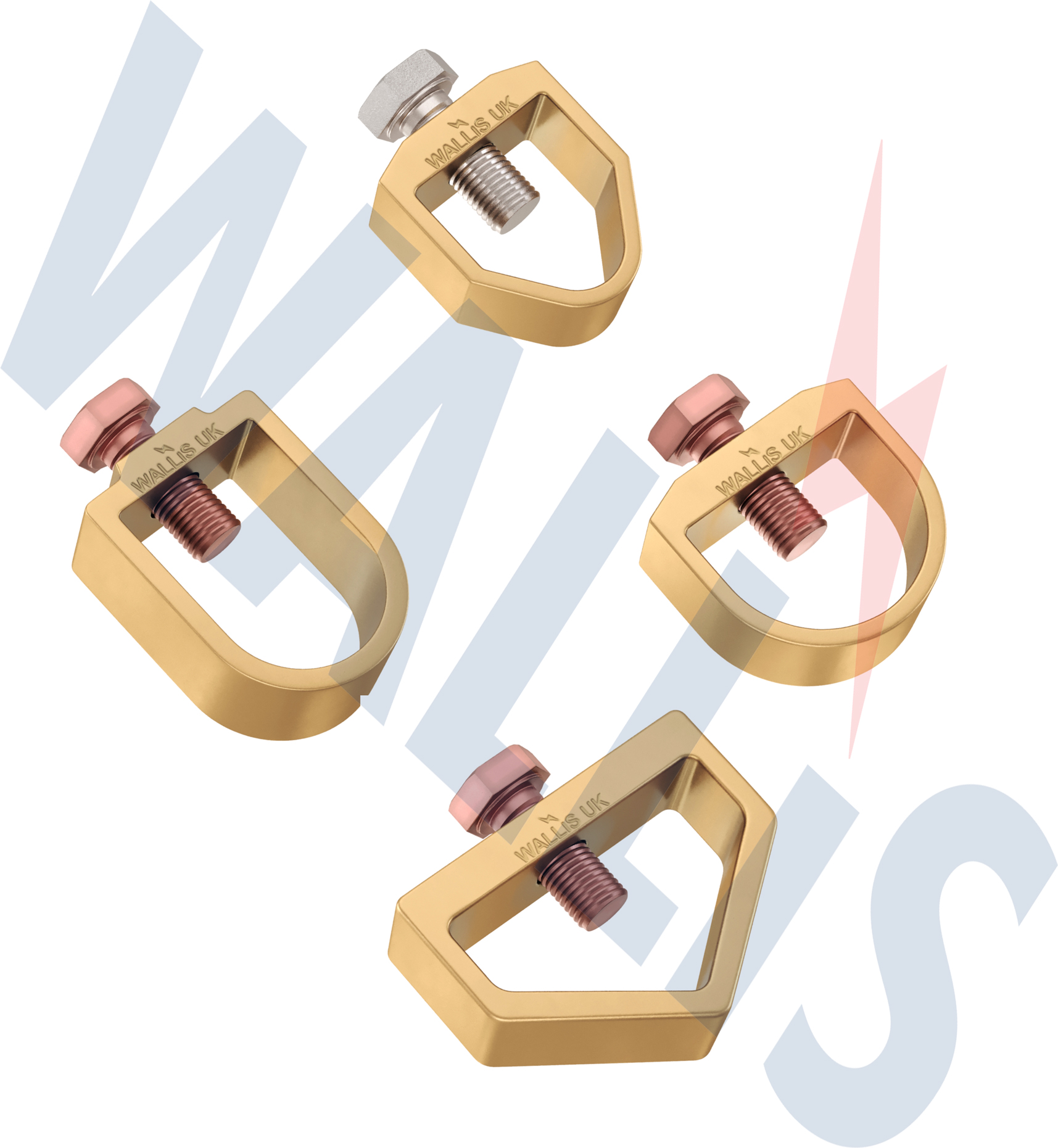 An image of the Wallis Earth Rod to Tape Clamps (A Clamps).