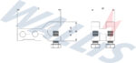 A dimensional drawing of the Wallis UBC001.