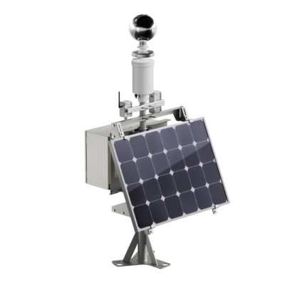 Solar powered thunderstorm warning system