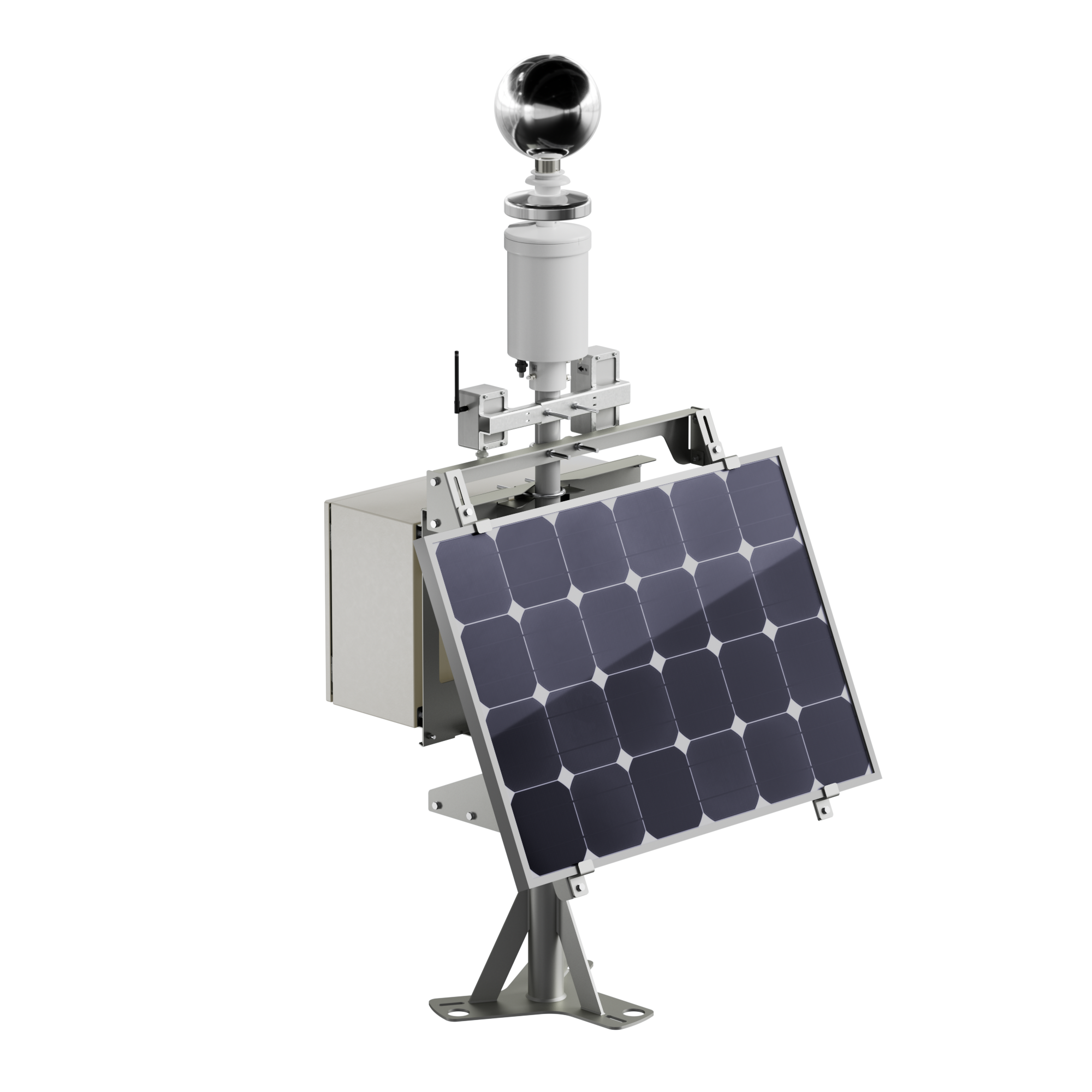 Solar powered thunderstorm warning system